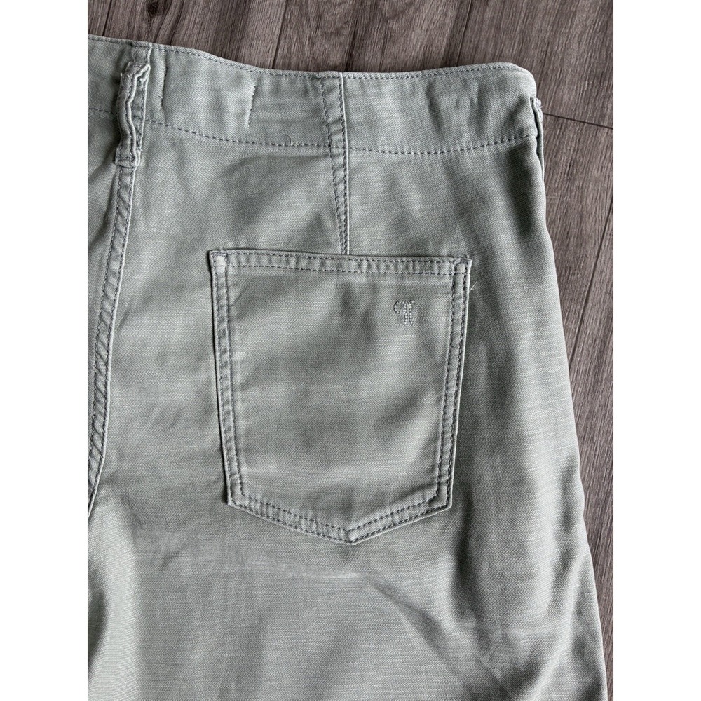 Pilcro Vintage Bow Full-Length Barrel Pants Sage Green Size 28 Anthropologie - Picture 10 of 16